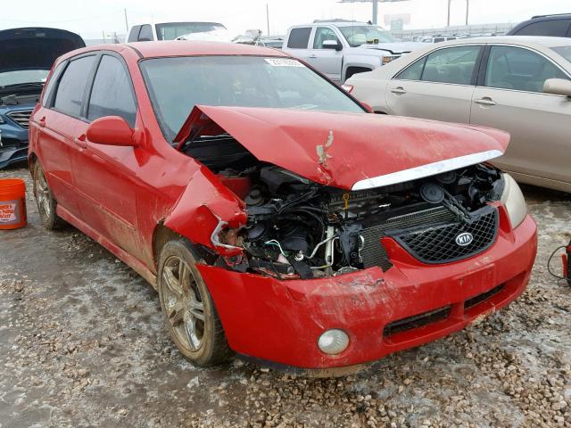 KNAFE161X55125824 - 2005 KIA SPECTRA5 RED photo 1