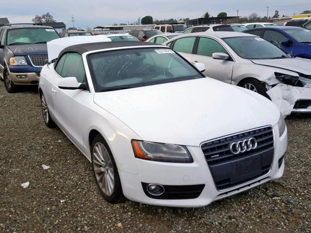 WAULFAFHXCN008903 - 2012 AUDI A5 PREMIUM WHITE photo 1