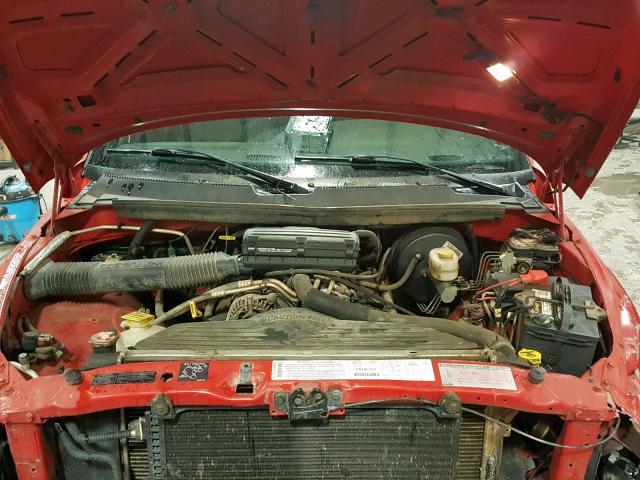 3B7HF13Z5YG121597 - 2000 DODGE RAM 1500 RED photo 7