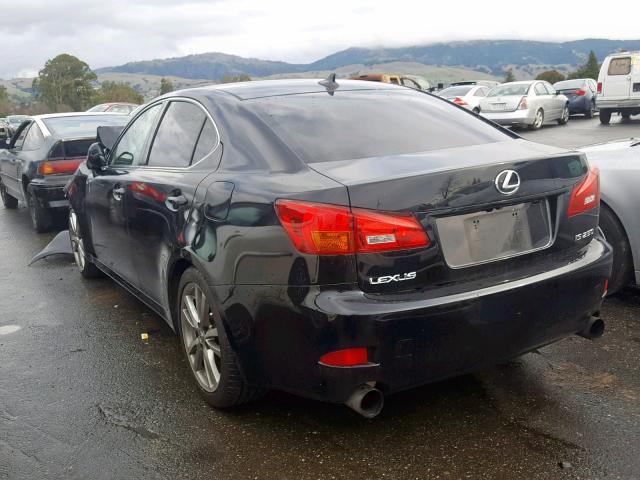 JTHBK262782071668 - 2008 LEXUS IS 250 BLACK photo 3