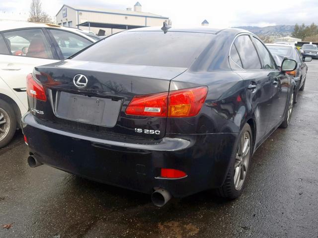 JTHBK262782071668 - 2008 LEXUS IS 250 BLACK photo 4