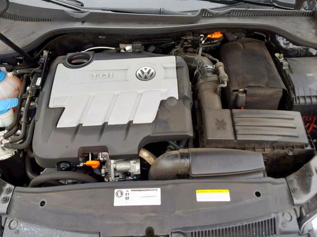 3VWPL7AJXEM603819 - 2014 VOLKSWAGEN JETTA TDI BLACK photo 7