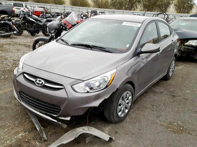 KMHCT4AE7HU378564 - 2017 HYUNDAI ACCENT SE CHARCOAL photo 2