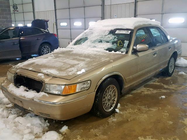 2MEFM74W1YX627226 - 2000 MERCURY GRAND MARQ TAN photo 2