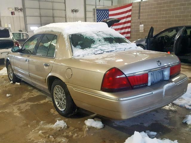 2MEFM74W1YX627226 - 2000 MERCURY GRAND MARQ TAN photo 3