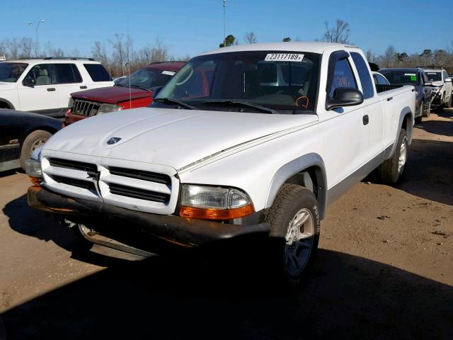 1D7HL32X13S172414 - 2003 DODGE DAKOTA SPO WHITE photo 2