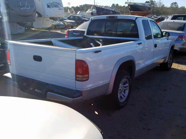 1D7HL32X13S172414 - 2003 DODGE DAKOTA SPO WHITE photo 4