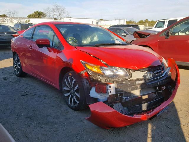 2HGFG3B08EH500125 - 2014 HONDA CIVIC EXL RED photo 1