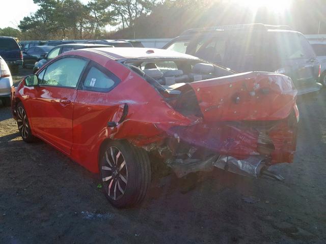 2HGFG3B08EH500125 - 2014 HONDA CIVIC EXL RED photo 3