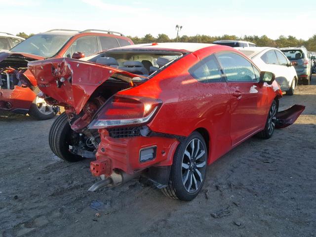 2HGFG3B08EH500125 - 2014 HONDA CIVIC EXL RED photo 4