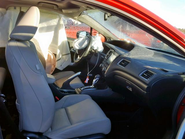 2HGFG3B08EH500125 - 2014 HONDA CIVIC EXL RED photo 5