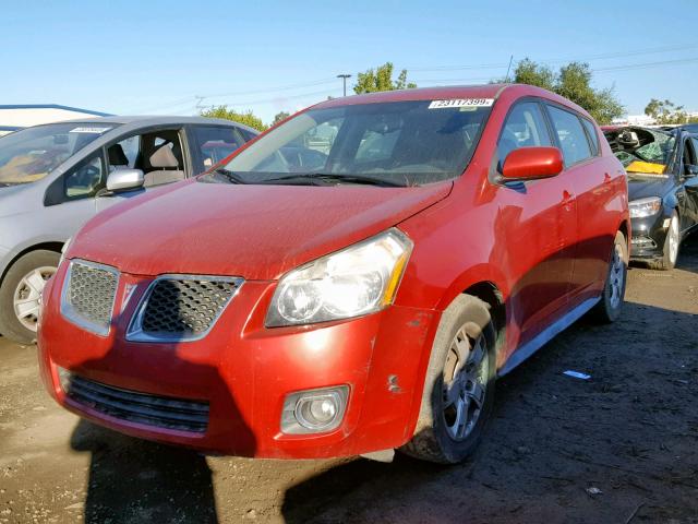 5Y2SP67089Z411152 - 2009 PONTIAC VIBE RED photo 2