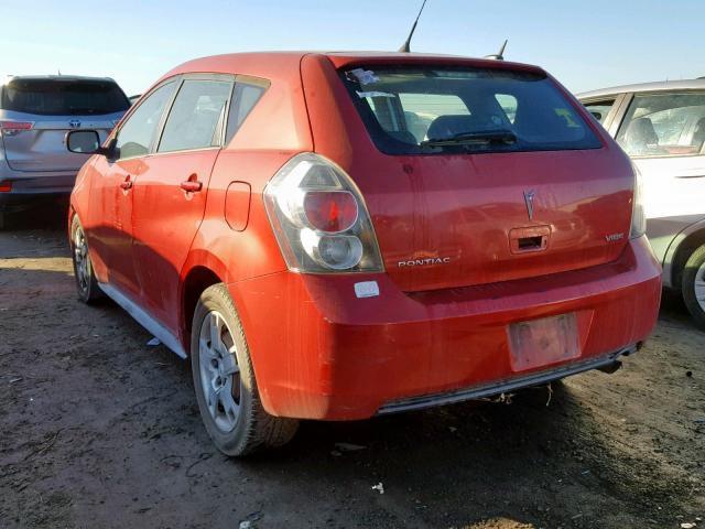 5Y2SP67089Z411152 - 2009 PONTIAC VIBE RED photo 3