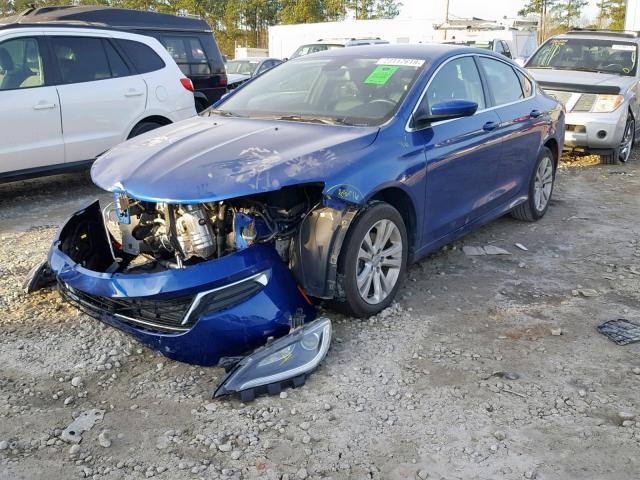 1C3CCCAB5GN178381 - 2016 CHRYSLER 200 LIMITE BLUE photo 2