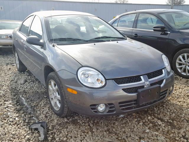 1B3ES56CX5D186758 - 2005 DODGE NEON SXT GRAY photo 1