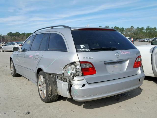 WDBUH87X87X211510 - 2007 MERCEDES-BENZ E 350 4MAT SILVER photo 3