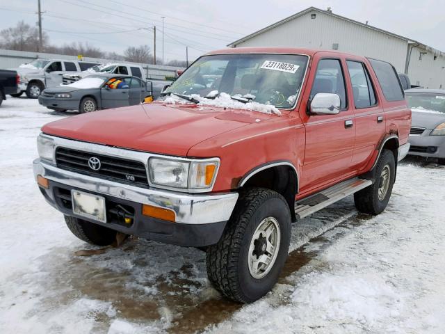 JT3VN39W9S0218249 - 1995 TOYOTA 4RUNNER VN RED photo 2