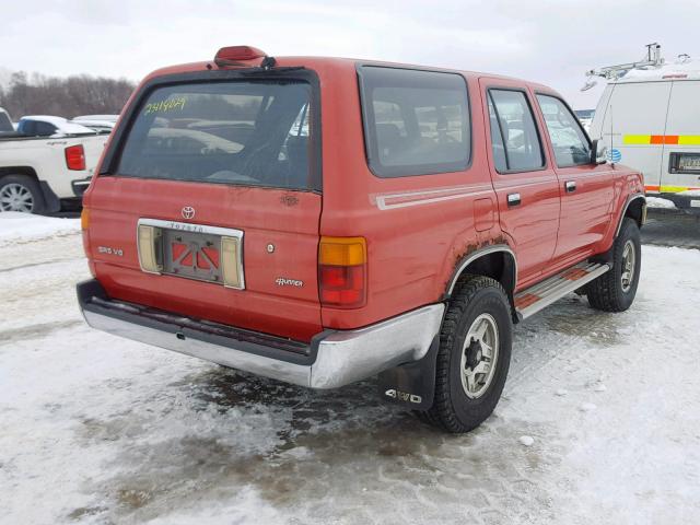 JT3VN39W9S0218249 - 1995 TOYOTA 4RUNNER VN RED photo 4