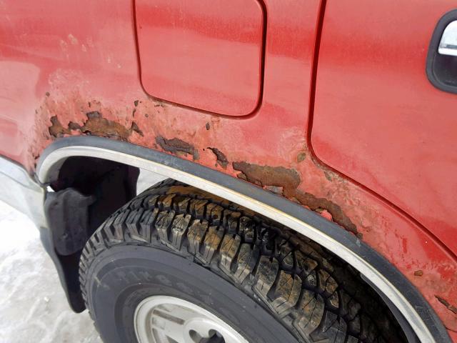 JT3VN39W9S0218249 - 1995 TOYOTA 4RUNNER VN RED photo 9