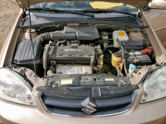 KL5JD56Z56K328108 - 2006 SUZUKI FORENZA GOLD photo 7