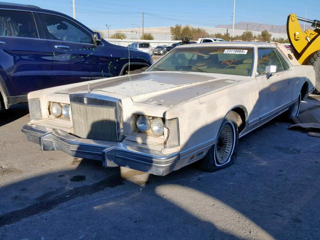 9Y89S684231 - 1979 LINCOLN MARK V TAN photo 2