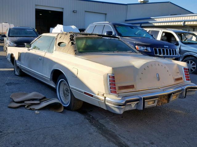 9Y89S684231 - 1979 LINCOLN MARK V TAN photo 3