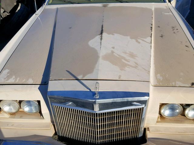 9Y89S684231 - 1979 LINCOLN MARK V TAN photo 7