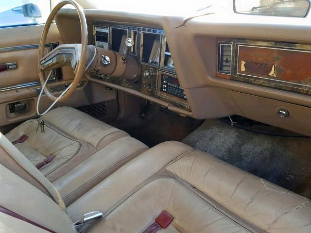 9Y89S684231 - 1979 LINCOLN MARK V TAN photo 9