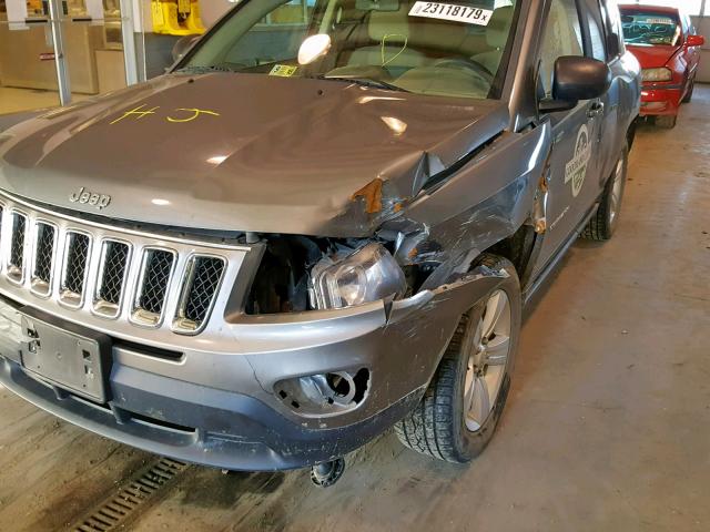 1C4NJDBB4ED613098 - 2014 JEEP COMPASS SP GRAY photo 9