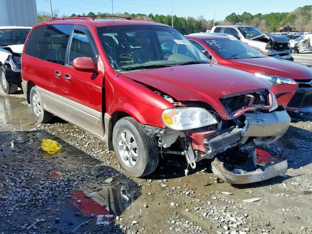 KNDUP132156698820 - 2005 KIA SEDONA EX RED photo 1