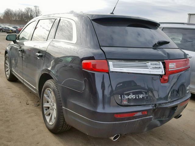 2LMHJ5NK2GBL00607 - 2016 LINCOLN MKT BLACK photo 3