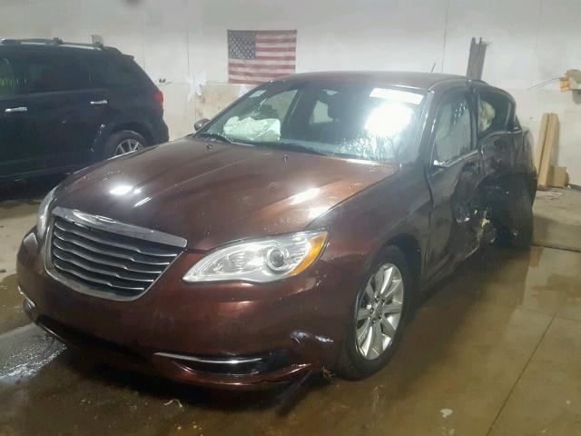 1C3CCBBB7DN722934 - 2013 CHRYSLER 200 TOURIN BROWN photo 2