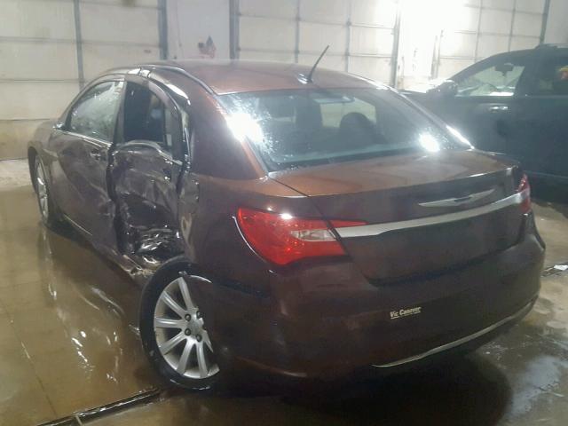 1C3CCBBB7DN722934 - 2013 CHRYSLER 200 TOURIN BROWN photo 3