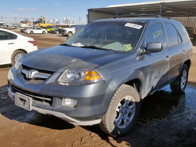 2HNYD18754H535156 - 2004 ACURA MDX TOURIN GRAY photo 2