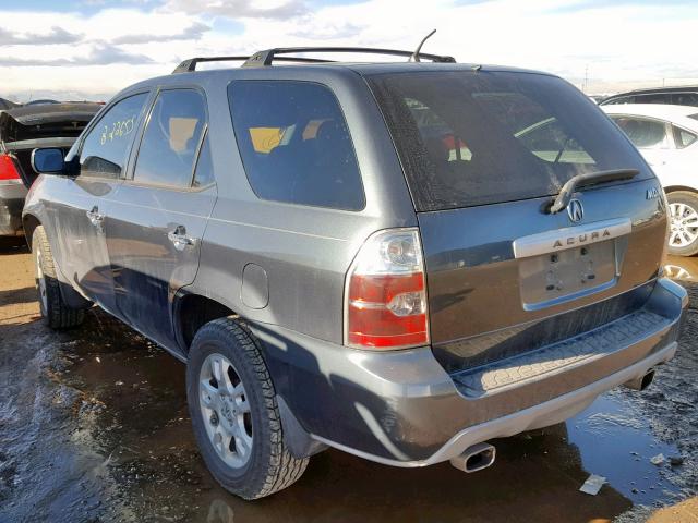 2HNYD18754H535156 - 2004 ACURA MDX TOURIN GRAY photo 3