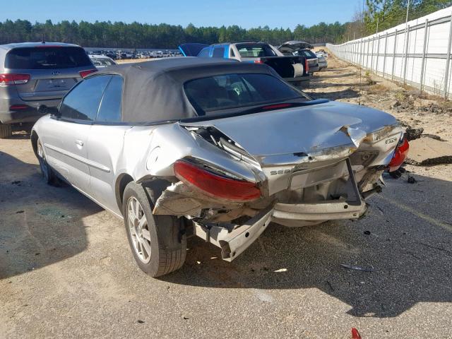 1C3EL75R55N692817 - 2005 CHRYSLER SEBRING GT GRAY photo 3