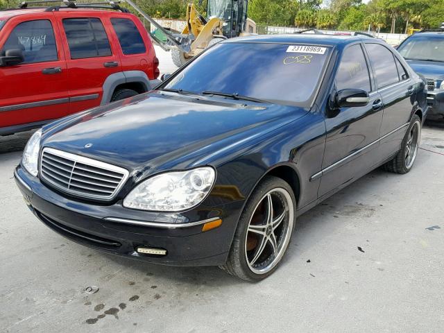 WDBNG75J71A144425 - 2001 MERCEDES-BENZ S 500 BLACK photo 2