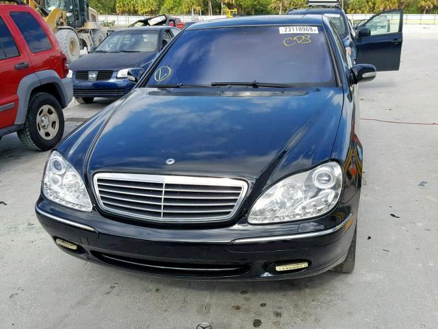 WDBNG75J71A144425 - 2001 MERCEDES-BENZ S 500 BLACK photo 9