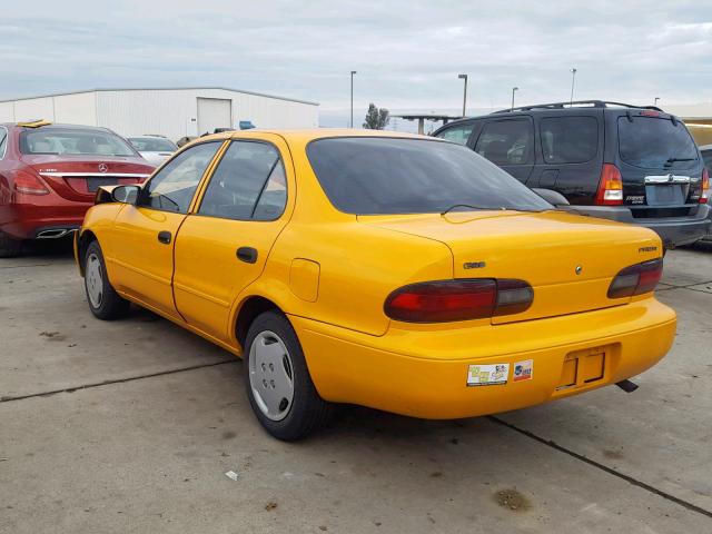 1Y1SK5267TZ029749 - 1996 GEO PRIZM BASE YELLOW photo 3