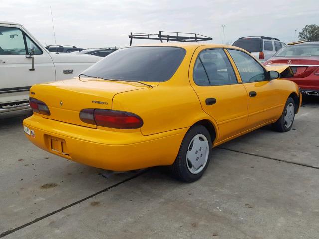 1Y1SK5267TZ029749 - 1996 GEO PRIZM BASE YELLOW photo 4