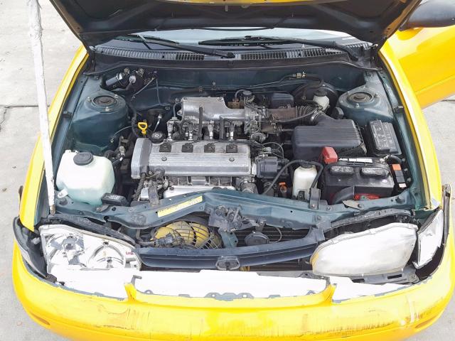 1Y1SK5267TZ029749 - 1996 GEO PRIZM BASE YELLOW photo 7