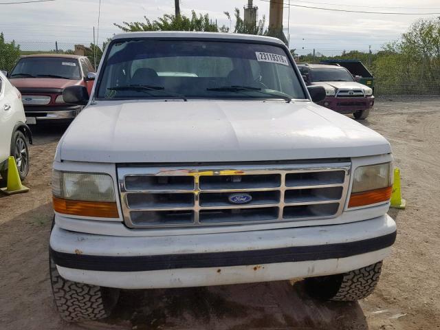 1FMEU15H6TLA97329 - 1996 FORD BRONCO U10 WHITE photo 9