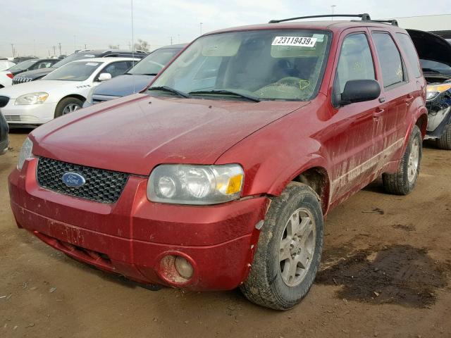 1FMCU941X5KA24645 - 2005 FORD ESCAPE LIM RED photo 2