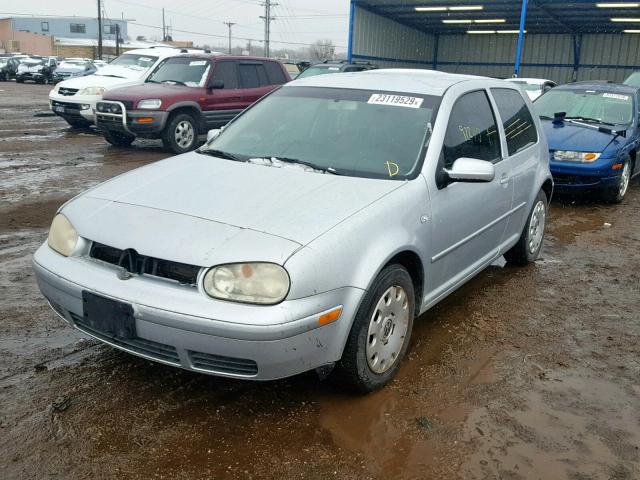 9BWBL61J244024783 - 2004 VOLKSWAGEN GOLF GL SILVER photo 2