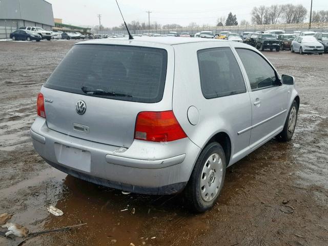 9BWBL61J244024783 - 2004 VOLKSWAGEN GOLF GL SILVER photo 4