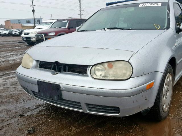 9BWBL61J244024783 - 2004 VOLKSWAGEN GOLF GL SILVER photo 9