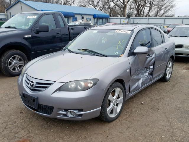 JM1BK123651260985 - 2005 MAZDA 3 S GRAY photo 2