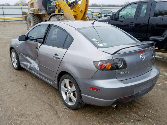 JM1BK123651260985 - 2005 MAZDA 3 S GRAY photo 3