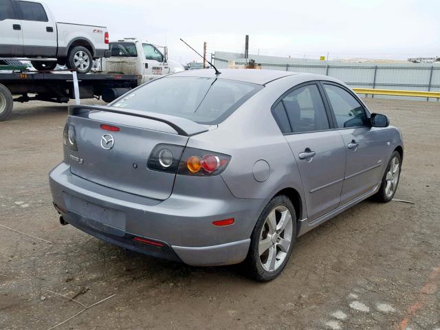 JM1BK123651260985 - 2005 MAZDA 3 S GRAY photo 4