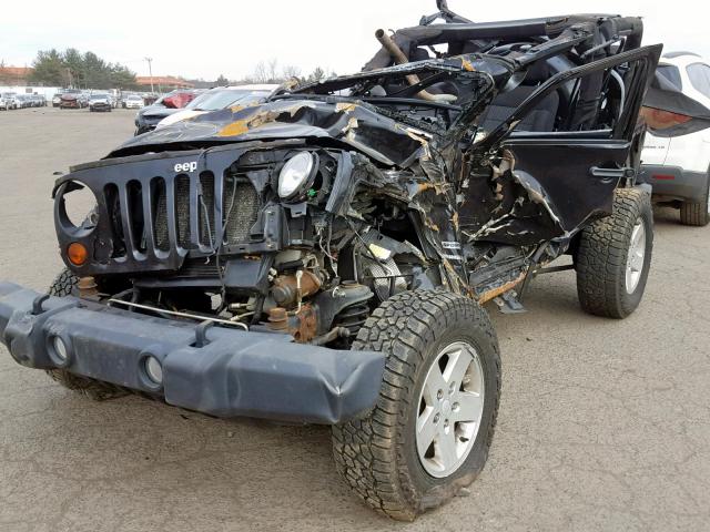 1J4AA2D18BL592128 - 2011 JEEP WRANGLER S BLACK photo 2